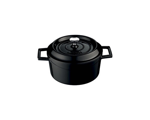 LAVA CAST IRON Mini cocotte noire 10 cm avec couvercle