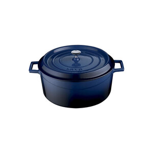 LAVA CAST IRON Mini cocotte blauw 10 cm met deksel