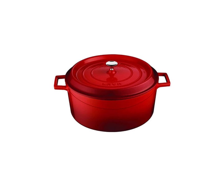 LAVA CAST IRON Support en bois avec 3 cocottes en fonte Ø 10 cm contenance 35 cl