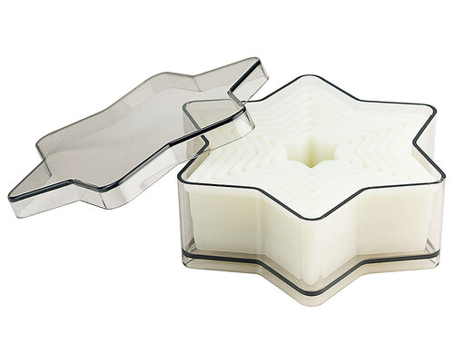 M&T Set with 7 plain " snowflake "  pastry / aspic cutters