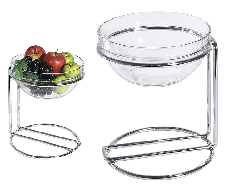 M&T Buffet display includes 2 stands and 2 glass bowls 1,8 L and 2,6 L each