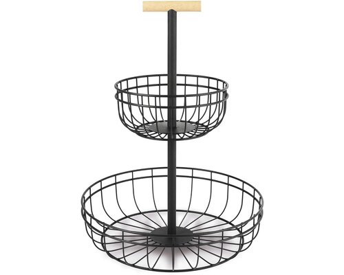 M&T Fruit - & breadbasket for buffet with 2 levels