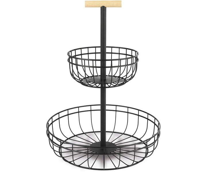 M&T Fruit - & breadbasket for buffet with 2 levels