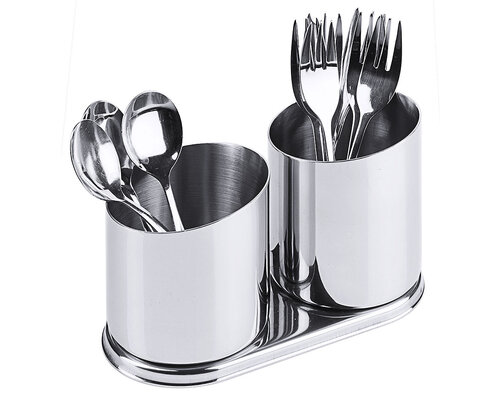 M & T  Spoon - &  flatware holder tray with 2 fixed containers