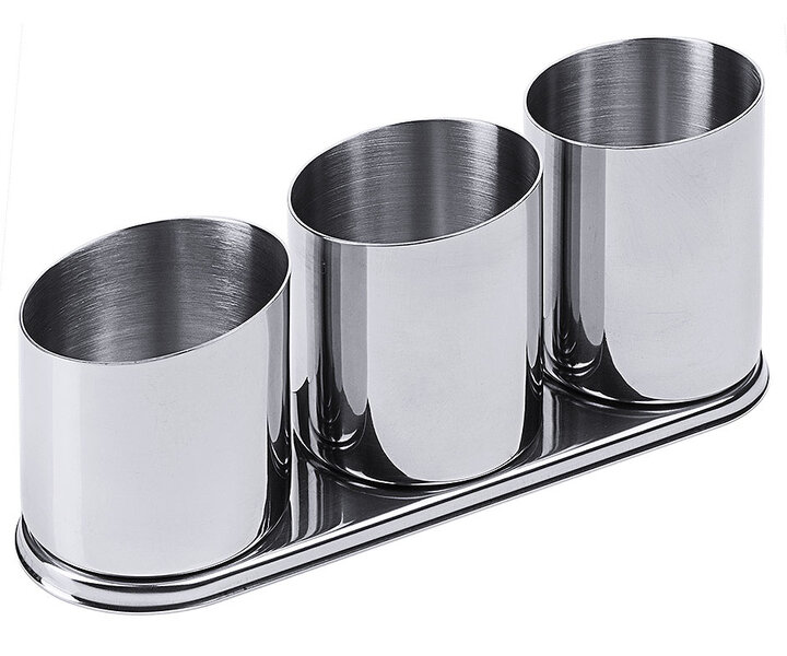 M&T Porte cuillère et couverts plateau avec 3 récipients