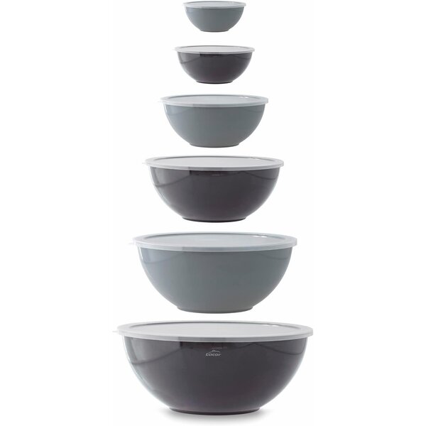 Lot De 12 Bols Mélangeurs Royal Prestige - Inox - 6 Bols + 6 Couvercles - Occasion