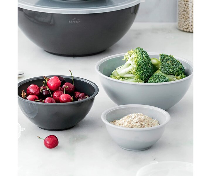 LACOR Set van 6 voedsel recipiënten met deksel