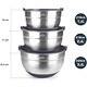 LACOR Set with 3 kitchen bowls with lid