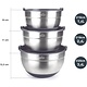 LACOR Set with 3 kitchen bowls with lid