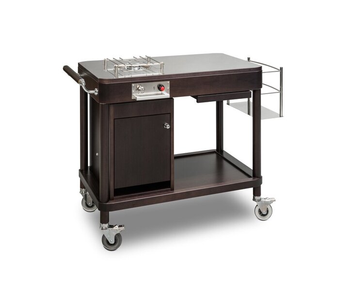 ZEPé Flambé trolley with one gaz stove