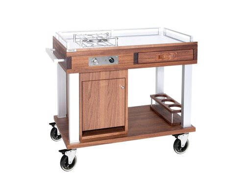 ZEPé Chariot à flamber avec réchaud à gaz " Nature "