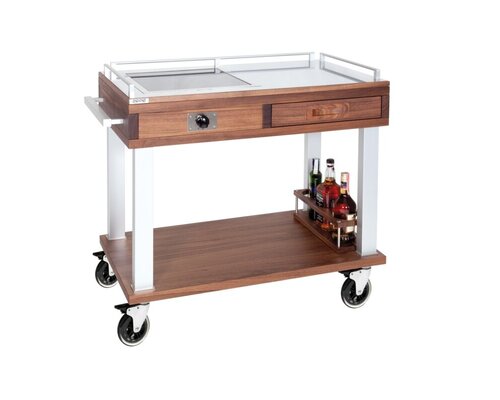 ZEPé Flambé trolley with one induction stove " Nature "