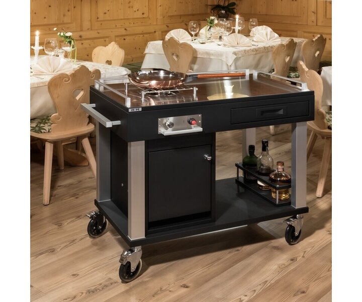 ZEPé Flambé trolley with one gaz stove