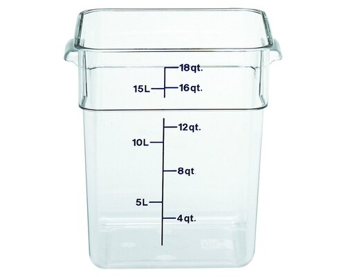 CAMBRO  Food container polycarbonate Camsquare®  17 liter blue lid included