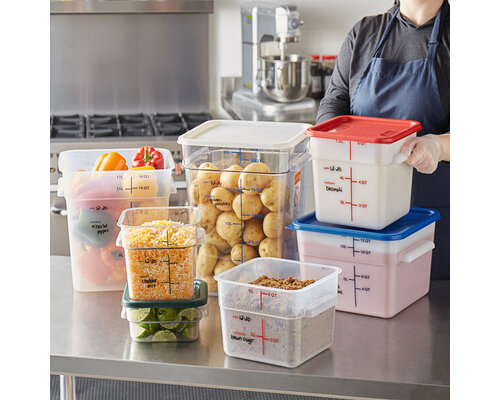 CAMBRO  Food container polycarbonate Camsquare®  17 liter blue lid included