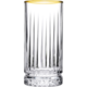 PASABAHCE Highball glass 28 cl " Elysia " with golden rim