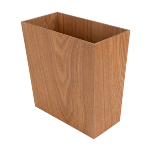 M & T  Waste bin natural wood rectangular shape " Pure Nature "