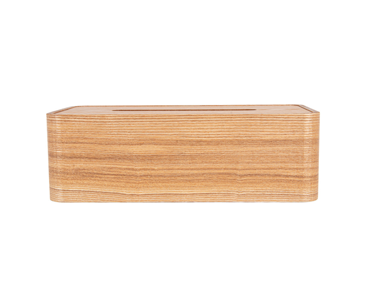 M&T Distributeur à mouchoirs modèle rectangulaire en bois naturel  " Pure Nature "