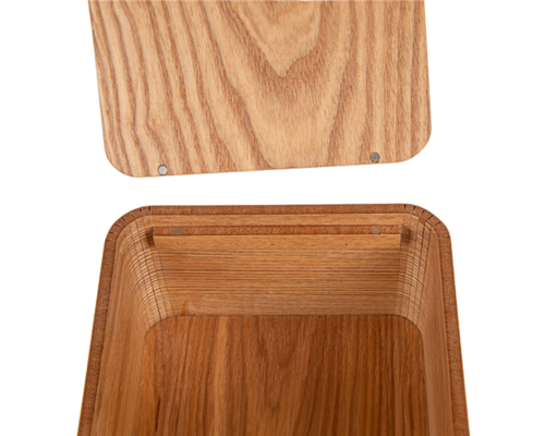 M&T Tissue box holder rectangular model natural wood " Pure Nature "