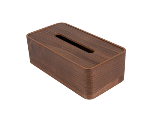 M&T Tissue box houder rechthoekig model donker hout " Pure Nature "