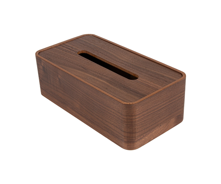 M&T Tissue box holder rectangular model dark wood " Pure Nature "
