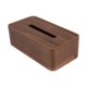 M&T Tissue box houder rechthoekig model donker hout " Pure Nature "