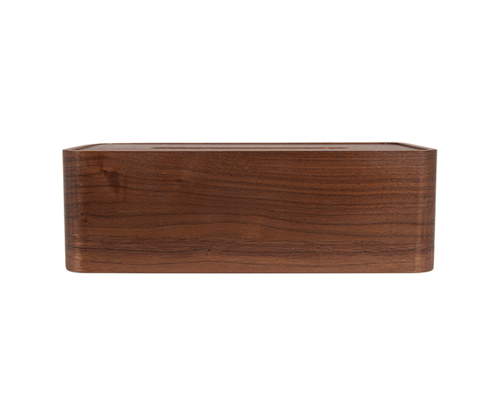 M&T Distributeur à mouchoirs modèle rectangulaire en bois foncé  " Pure Nature "