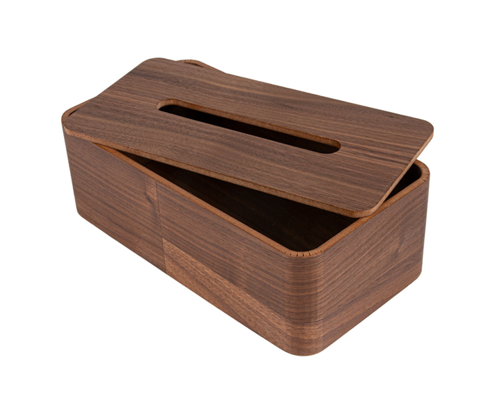 M&T Tissue box holder rectangular model dark wood " Pure Nature "