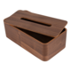 M&T Tissue box houder rechthoekig model donker hout " Pure Nature "