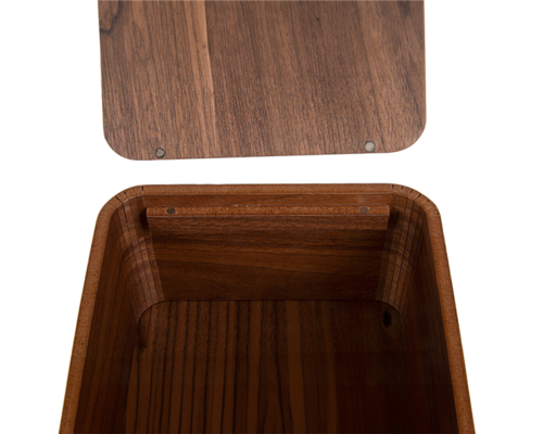 M&T Distributeur à mouchoirs modèle rectangulaire en bois foncé  " Pure Nature "