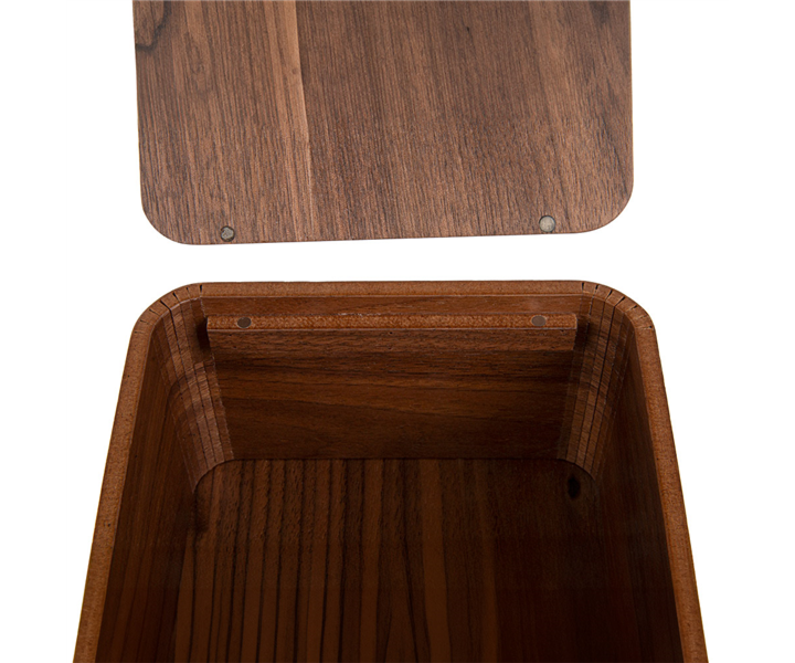 M&T Tissue box houder rechthoekig model donker hout " Pure Nature "