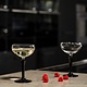 ONIS Glassware Champagne & cocktai saucer 24,5 cl SPKSY with black stem