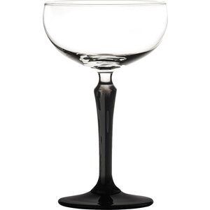 ONIS Glassware Champagne  & cocktail coupe 24,5  cl  SPKSY met zwarte voet
