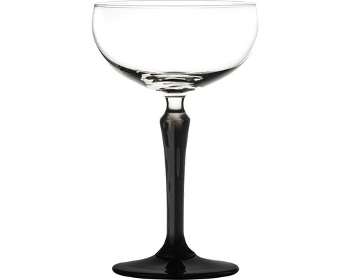 ONIS Glassware Champagne & cocktai saucer 24,5 cl SPKSY with black stem