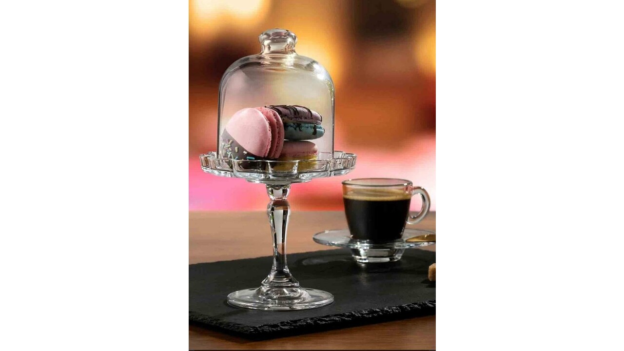 Petit présentoir à dessert & patisserie avec cloche - M&T International