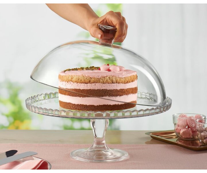 M&T Dessert & pastry stand with dome