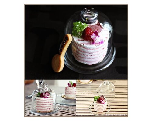 M&T Petit présentoir à dessert & patisserie avec cloche