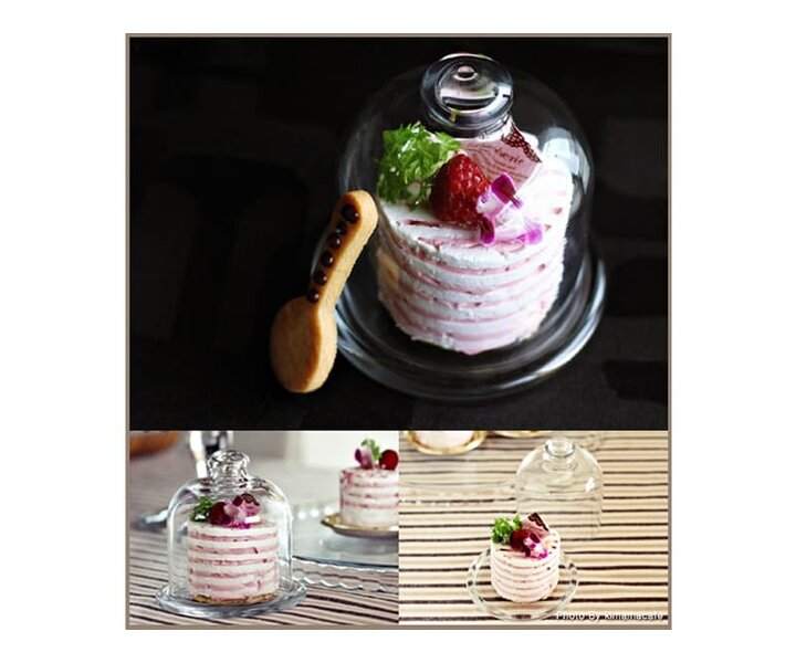 M&T Petit présentoir à dessert & patisserie avec cloche