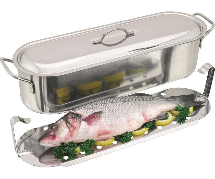 M&T Fish kettle stainless steel 50 x 17 cm