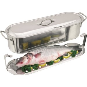 M & T  Fish kettle stainless steel 60 x 19 cm