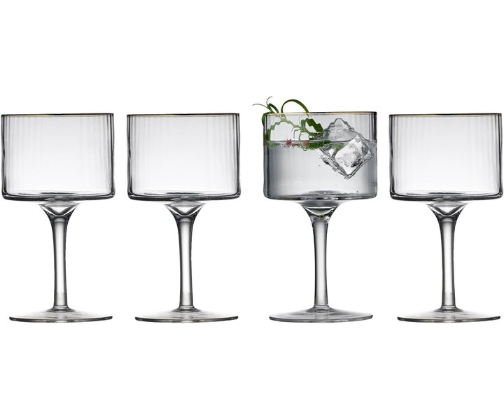 LYNGBY Gin & Tonic glas 32 cl  " Palermo Gold "