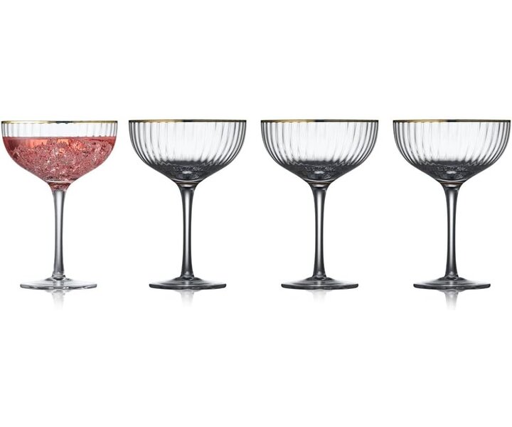 LYNGBY Champagne- & cocktail glas 31,5 cl  " Palermo Gold "