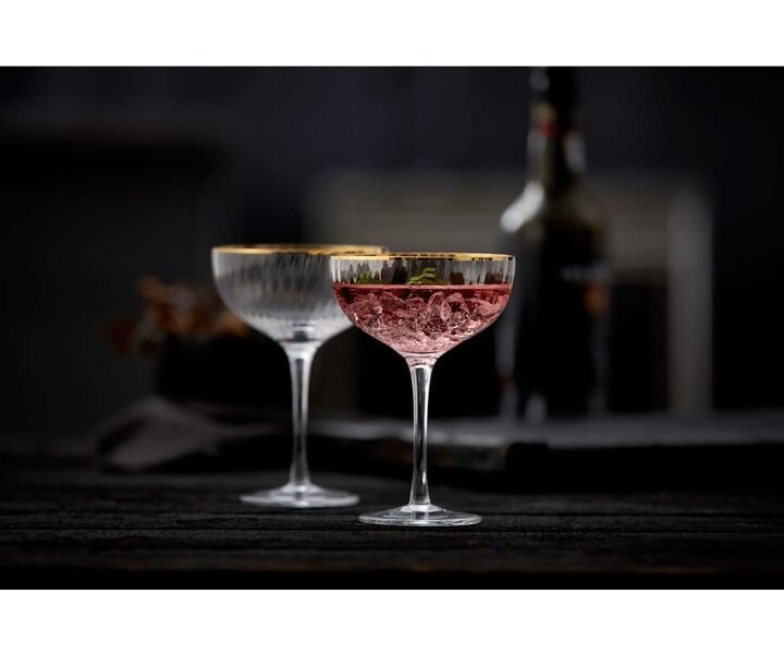 LYNGBY Champagne- & cocktail glas 31,5 cl  " Palermo Gold "