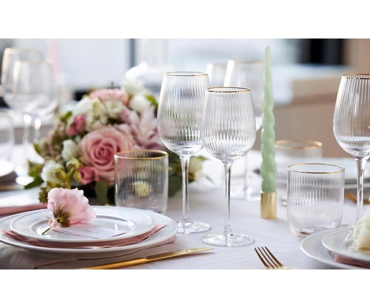 LYNGBY Wijnglas 30 cl  " Palermo Gold "