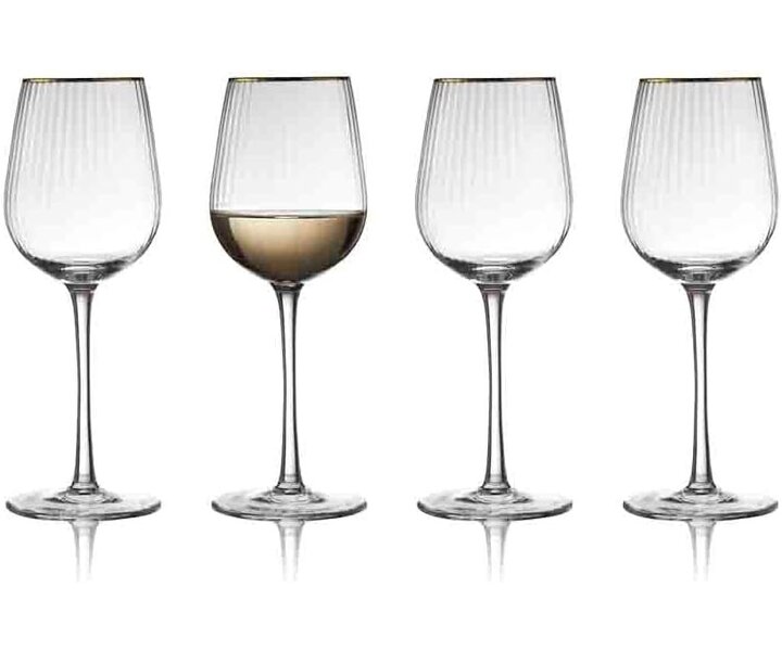 LYNGBY Verre à vin 30 cl   " Palermo Gold "