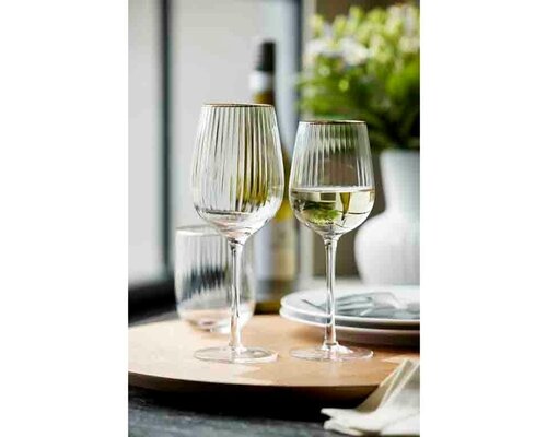 LYNGBY Verre à vin 30 cl   " Palermo Gold "