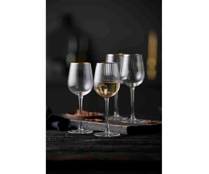 LYNGBY Goblet à eau 30 cl  " Palermo Gold "