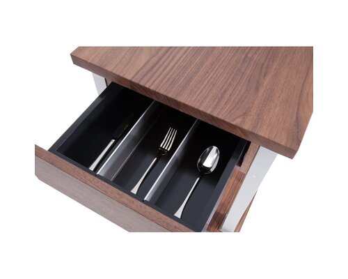 ZEPé Serving trolley  " Nature "  with 2 drawers for flatware