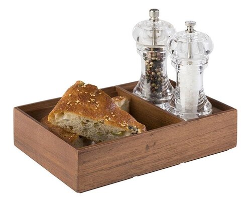 M&T Peper- en zoutmolen  inclusief houten box met 2 compartimenten