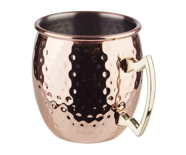 M&T Beker gehamerd koper " Moscow mule " 0,5 L